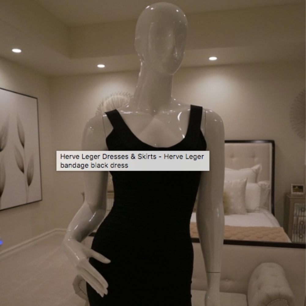 Herve Leger Bandage Black Dress